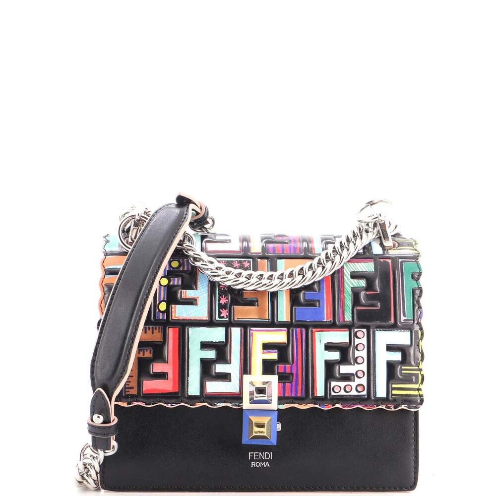 Fendi Kan I Bag Zucca Embossed Patent #349664F14B